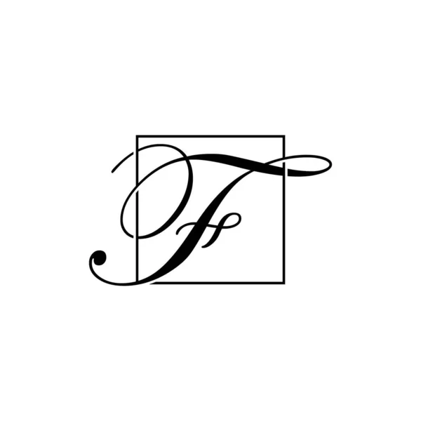 Modelo Inicial Design Logotipo Letra — Vetor de Stock