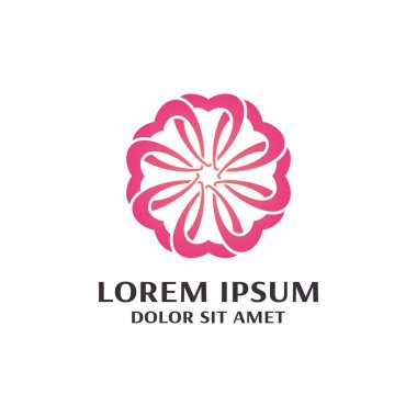 Çiçek Logosu Tasarım Şablonu