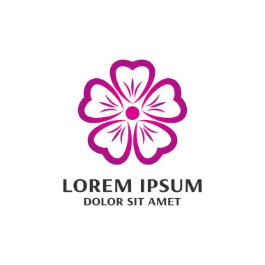 Çiçek Logosu Tasarım Şablonu
