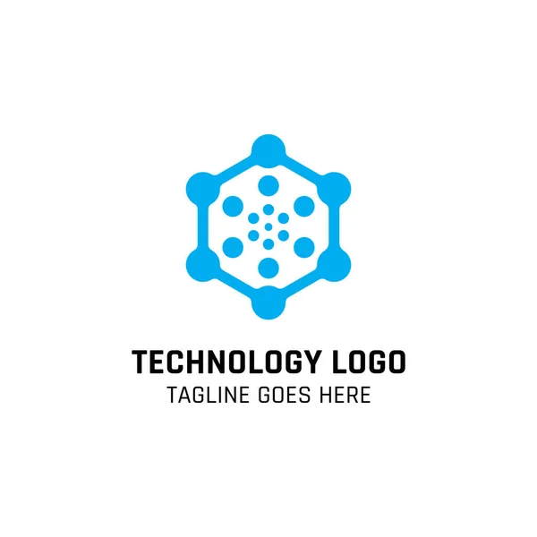 Modelo Design Vetor Logotipo Tecnologia —  Vetores de Stock