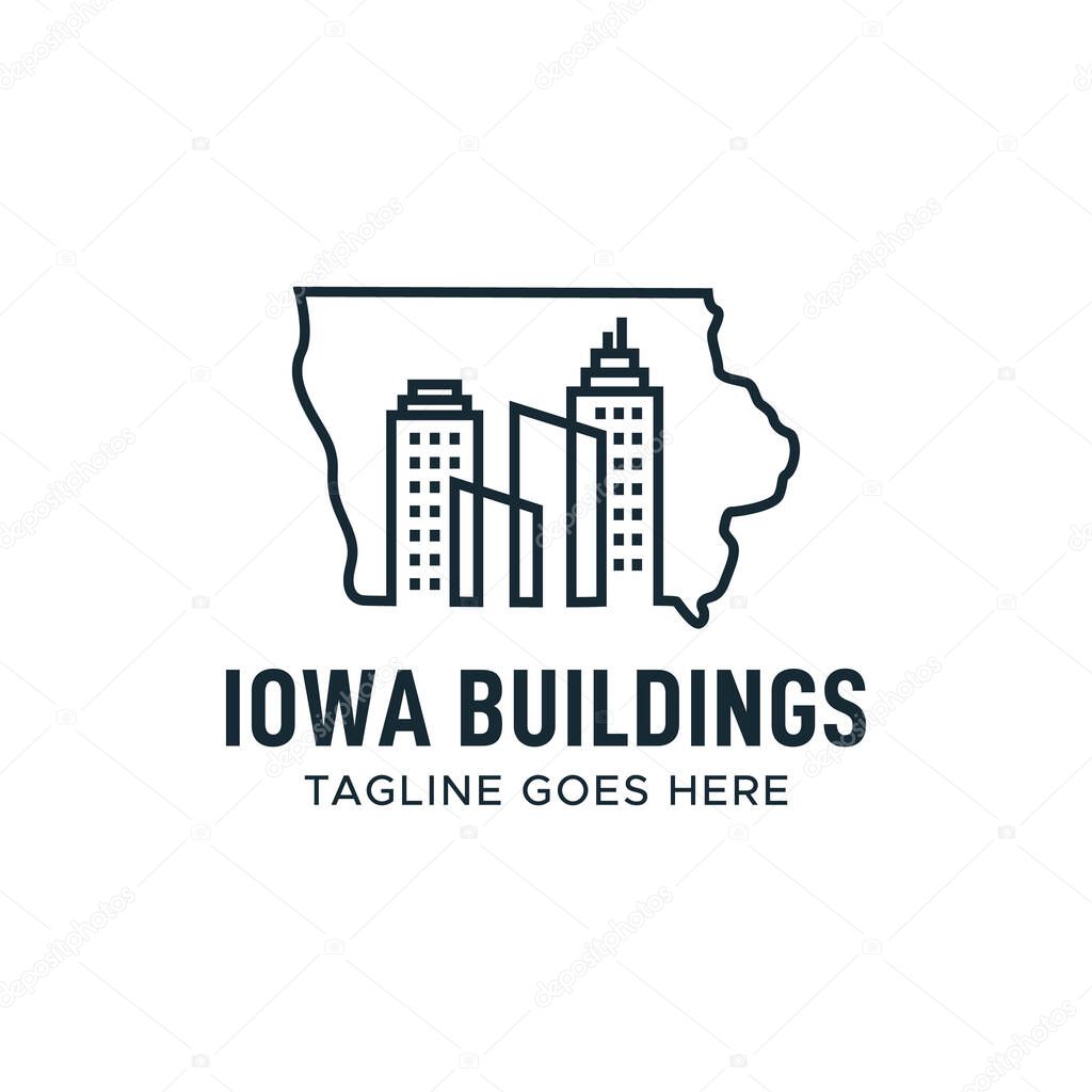 Iowa Building Construction Logo Design