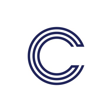 İlk harf C Logo Vektör Tasarımı