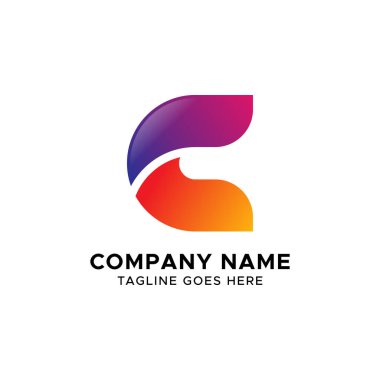 İlk harf C Logo Vektör Tasarımı