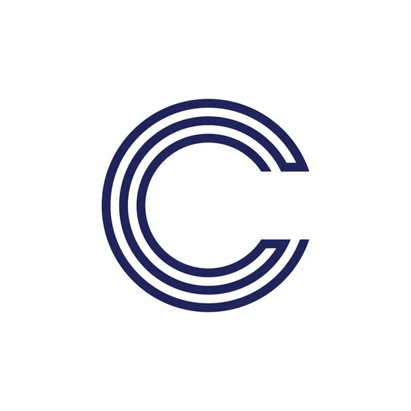 Lettre Initiale Conception Vecteur Logo — Image vectorielle