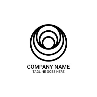 O Harfi Logo Vektör Tasarım Şablonu