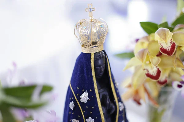 Estátua Imagem Nossa Senhora Aparecida Mãe Deus Religião Católica Padroeira — Fotografia de Stock