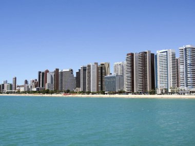 Beach of Fortaleza, Ceara, northeastern coast of Brazil clipart