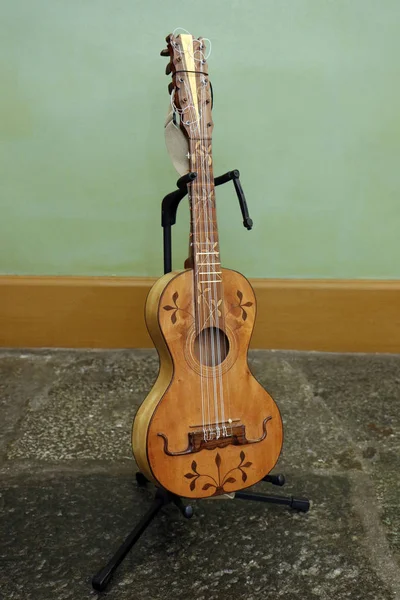 Instrumento Musical Madera Viola Violín Madera Soporte Instrumentos —  Fotos de Stock