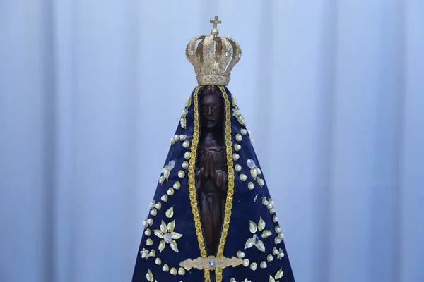 Statue Image Notre Dame Aparecida Mère Dieu Dans Religion Catholique — Photo