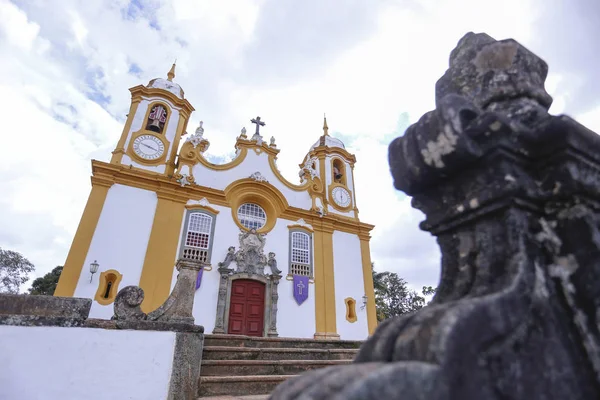 Igreja Histórica Santo Antônio Histórica Cidade Tiradentes Minas Gerais Brasil — Fotografia de Stock