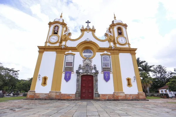 Igreja Histórica Santo Antônio Histórica Cidade Tiradentes Minas Gerais Brasil — Fotografia de Stock