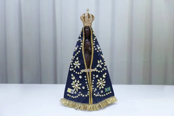 Estátua Imagem Nossa Senhora Aparecida Mãe Deus Religião Católica Padroeira — Fotografia de Stock