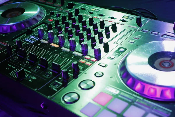 Controller Accessories Equipment Electronic Night Party — Stock Photo, Image