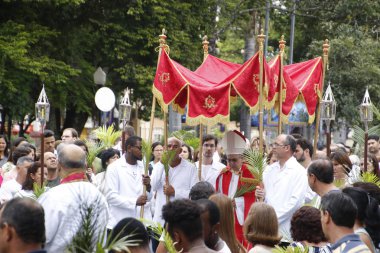 Kutsal hafta. Geleneksel Katolik kutlama palmiye Pazar. Christi