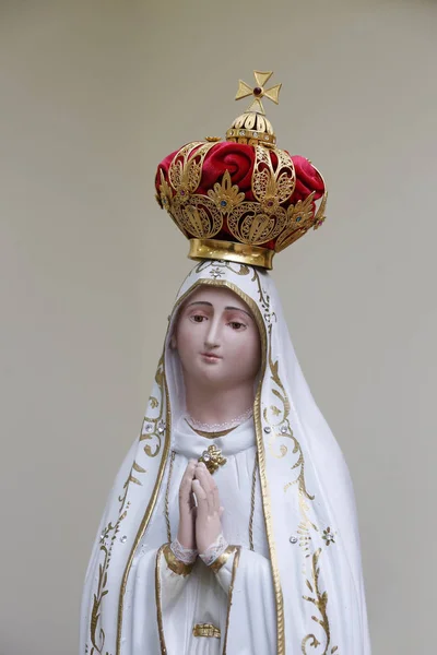 Socha obrazu Panny Marie Fatima — Stock fotografie