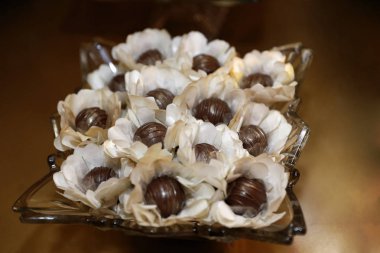 Parti Candy-kutlama için Candy-çikolata ve kiraz şeker