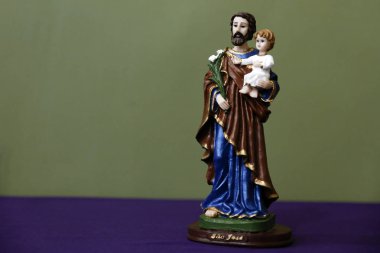 Saint Joseph ve bebek İsa katolik görüntü