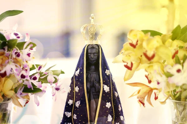 Estátua da imagem de Nossa Senhora de Aparecida — Fotografia de Stock