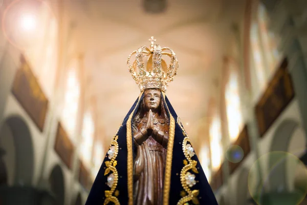 Imagem de Nossa Senhora de Aparecida - Estátua da imagem de Nossa Senhora — Fotografia de Stock