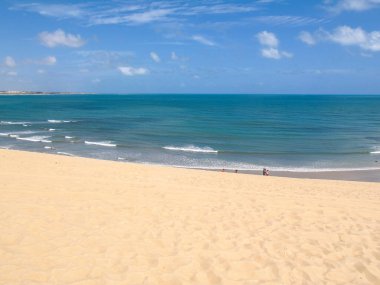 Extremoz, RN / Brazil - 2019-01-09: Genipabu Dunes, turizm merkezi Natal, kuzeydoğu Brezilya.