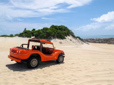Genipabu Dunes, Brezilya 'nın kuzeydoğusundaki Natal' da bir turizm merkezi..