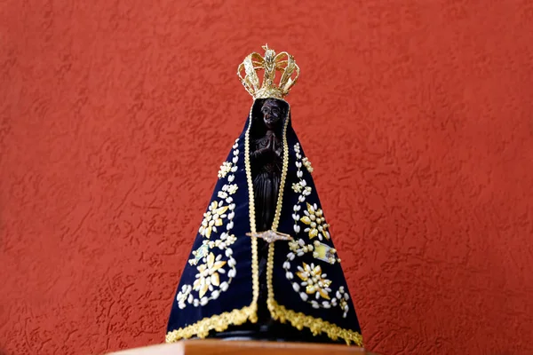 Statue Image Our Lady Aparecida Mother God Catholic Religion Patroness — Stock Photo, Image