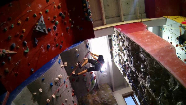 Climber Artificial Wall — Stock Photo, Image