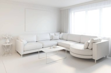 Beyaz iç malzeme olmadan 3D çizimi 