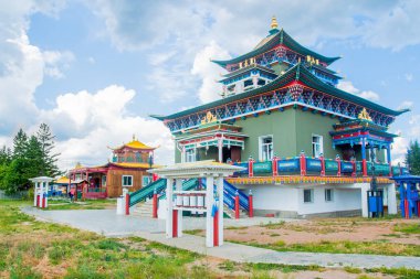Ivolginsky datsan Budist tapınağı, Buryatia.
