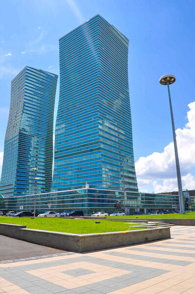Capital of Kazakhstan Astana, twin towers