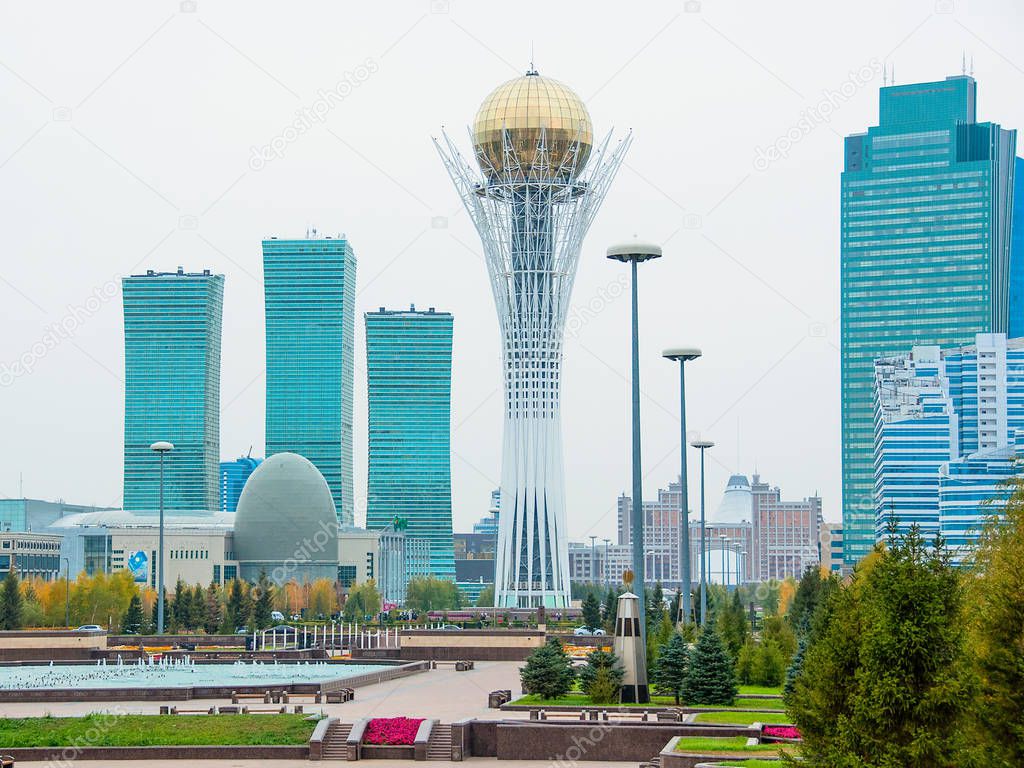 In the center of Nursultan, Kazakhstan