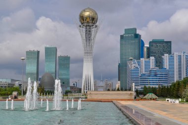 Kazakistan'ın Nursultan bölgesinde