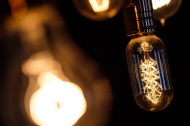 Akkor sarmal retro vintage sıcak lamba edison