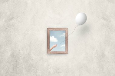 tabloyu bırakarak kutusu balon dışında düşünmek
