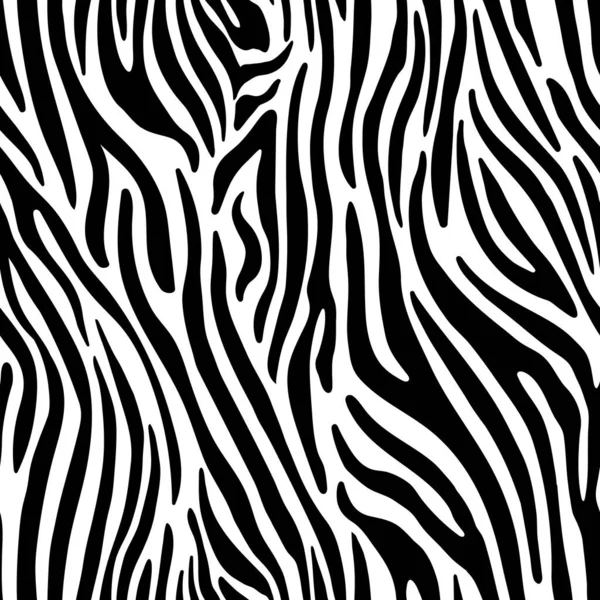 Siyah ve beyaz zebra hayvan deseni. Zebra arkaplanı. Vektör illüstrasyonu.