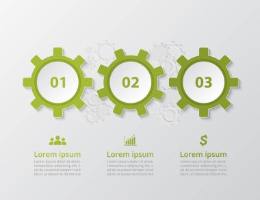 Adım adım Infographic tarafından. Şablon 3 numaraları ile kullanılabilir iş akışı düzeni, diyagram, grafik, numarası seçenekleri, web tasarım, iş sunumu, eğitimler için.