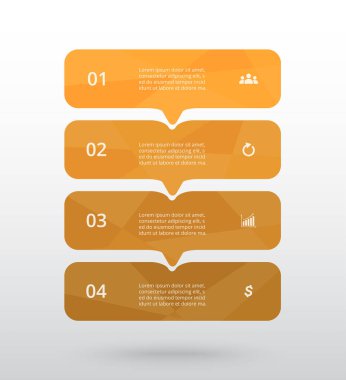 vektör satırları okları Infographic.