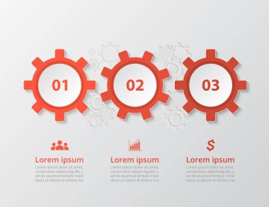 Adım adım Infographic tarafından. Şablon 3 numaraları ile kullanılabilir iş akışı düzeni, diyagram, grafik, numarası seçenekleri, web tasarım, iş sunumu, eğitimler için.