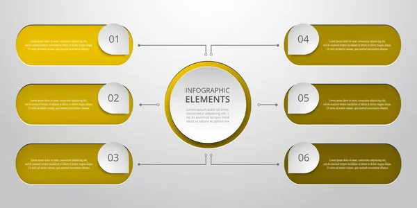 Vektor Geschäftsvorlage Für Die Präsentation Abstrakte Elemente Von Graphen Diagrammen — Stockvektor