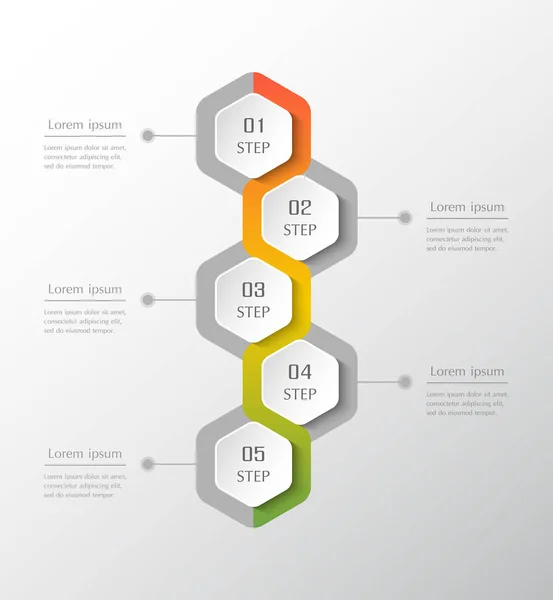 Infografische Gestaltungselemente Für Ihre Geschäftsdaten Mit Optionen Teilen Schritten Oder — Stockvektor