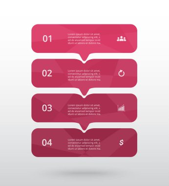 vektör satırları okları Infographic.