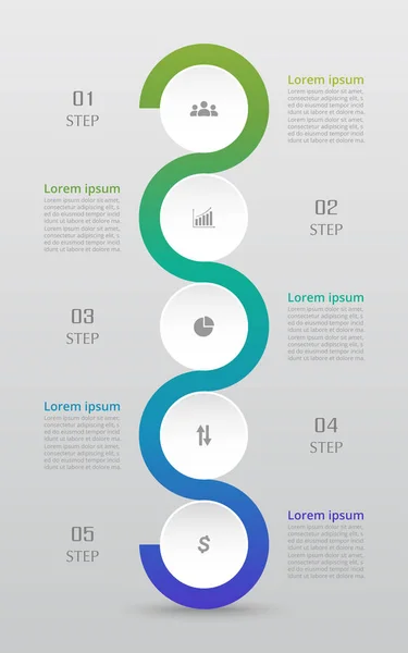 Infographie étape par étape . — Image vectorielle