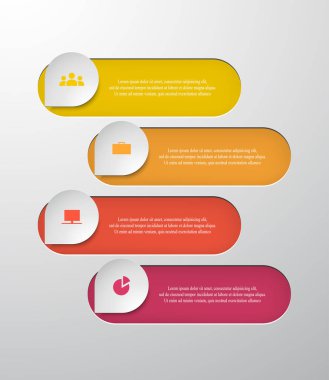 adım adım Infographic.