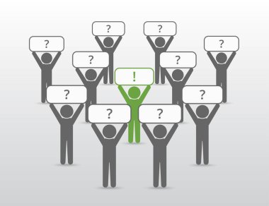 Bir grup insanın vektör illüstrasyonu.