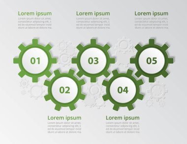 Vektör bilgi şablonu