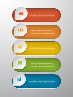 adım adım Infographic.