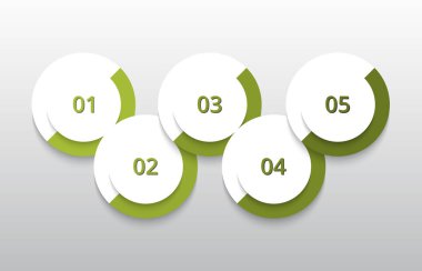 adım adım Infographic.