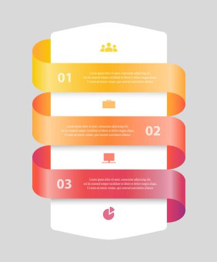 adım adım Infographic.