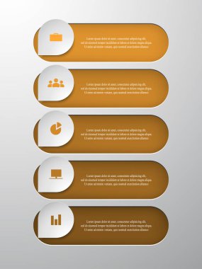 adım adım Infographic.