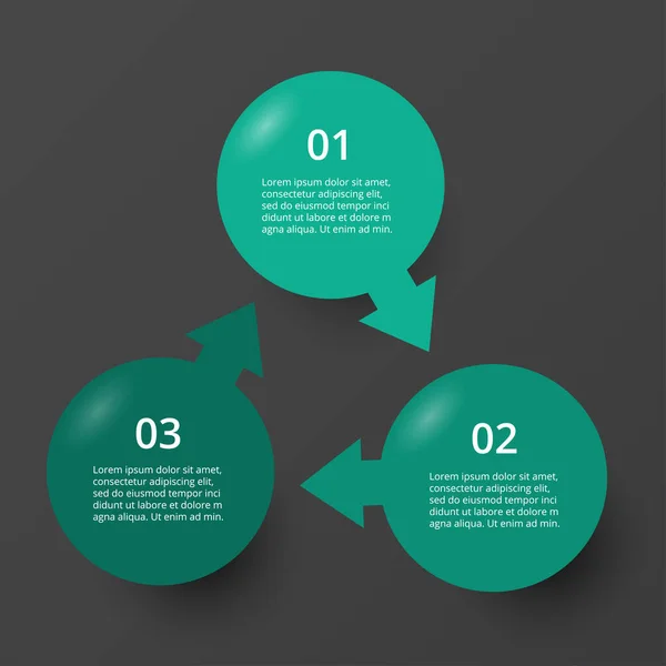 Elementos Diseño Infográfico Para Sus Datos Empresariales Con Opciones Piezas — Vector de stock